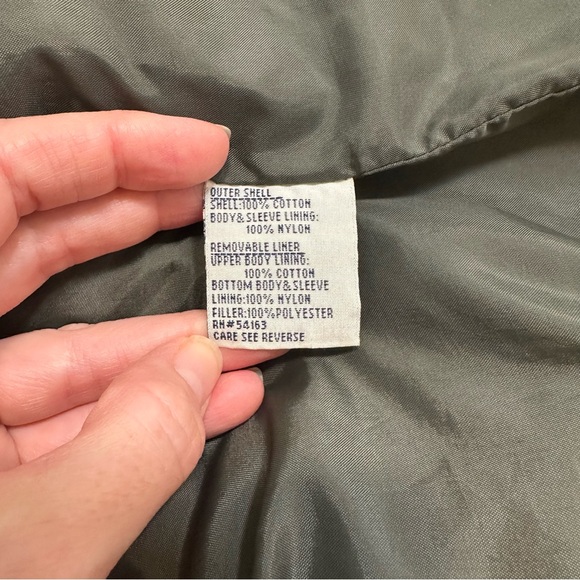 Vintage Chore Coat Classic Barn Jacket Quilt Lined Corduroy Collar, size Medium - Picture 10 of 12